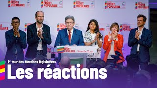 Prises de parole  Réactions au premier tour des élections législatives [upl. by Eirovi]