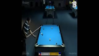 EFREN REYES UNREAL SHOT A FLUKE OR INTENTIONAL SHOT shorts pool billiards [upl. by Johiah]