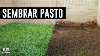 Cómo SEMBRAR SEMILLA de PASTO en tu patio o tu jardín  MEJORA TU CASA DIY [upl. by Eceirahs]