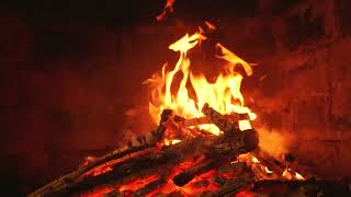 🔥 Cozy Up with 4K Fireplace Video – 3 HOURS of Soft Fire Crackling Sounds [upl. by Naahsar]