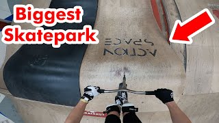 Riding UKs Biggest Skatepark On Scooter Corby [upl. by Jesselyn]