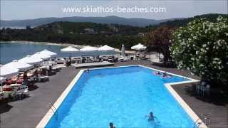 Skiathos Beaches  Palace Hotel Pool  2015  Video Nr1503 [upl. by Aplihs]