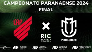 FINAL PARANAENSE 2024  ATHLETICO 3x0 MARINGÁ  AOVIVO na Jovem Pan News [upl. by Adler]