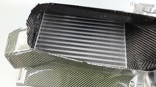 Jagrow high performance intercooler with carbon fiber air guide hood for Porsche 911 992 [upl. by Iaj598]