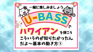 【基本の4ビート】ウクレレベースでハワイアンを弾こう！He uiを弾こう♪1番は、2ビート、2番は4ビートで弾いてみました。 [upl. by Yelhsa]