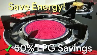 50 LPG SAVINGS InfraredCeramic Gas Stove Review  Cooking Test vs Regular Gas Stove [upl. by Ayeki]