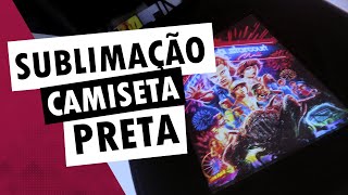 Como fazer Sublimação em Camiseta Preta ou Algodão com OBM [upl. by Anabel]