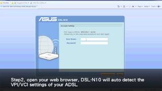 ASUS DSLN10 Quick internet setup  3 steps to get internet connection [upl. by Aivataj]