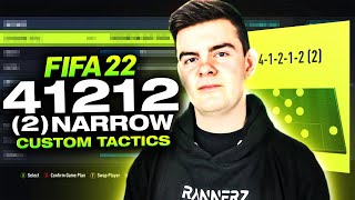 Best PRO FIFA 22 412122 Narrow Custom Tactics Counter Attack [upl. by Yuri]