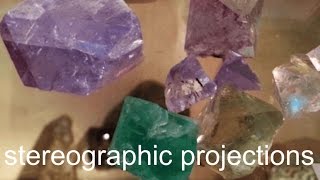 Stereographic projections in crystallography 2016  lecture 3 [upl. by Suzann998]