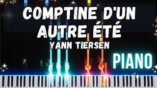 Comptine dun autre été laprèsmidi  Yann Tiersen  Piano Tutorial amp Sheet Music [upl. by Ayotac369]