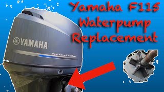 Yamaha F115 Water Pump Replacement [upl. by Vasya]