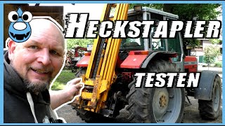 Heckstapler anbauen und testen🚜NHL2Kalkmörtel herstellen und mauern🔨 [upl. by Olivia]