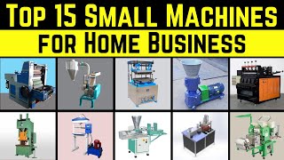 Top 15 Small Machines for Home Business  That Can Make You Money [upl. by Gylys]