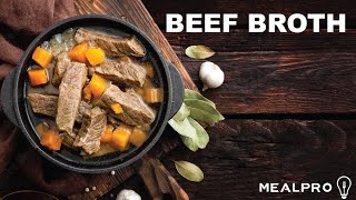 How to Make a Beef Broth Recipe at Home from Scratch [upl. by Ellinad]