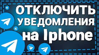 Как Отключить Уведомления в Телеграмме на Айфоне [upl. by Virgel]