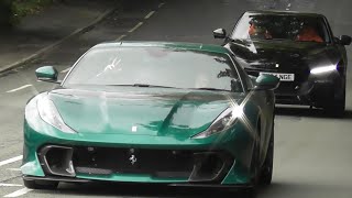 Car Spotting in and around alderley edge 812 comp Purosangue Huracan 488 SF90 Viper [upl. by Niwhsa]