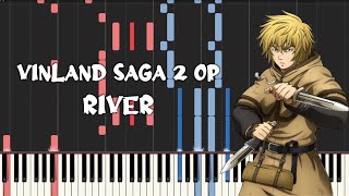 Vinland Saga Season 2 Op  River by Anonymouz Piano Tutorial amp Sheet Music [upl. by Eeldarb]