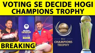 🔴CHAMPIONS TROPHY BIG BREAKING Ind vs Pak To Be Decided in ICC Board Voting Tuesday Hybrid Likely [upl. by Iniretake]