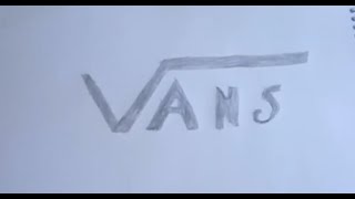 Como desenhar o simbolo da marca vans [upl. by Annauqal]