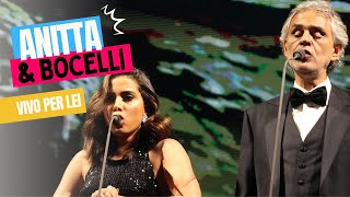 ANITTA E ANDREA BOCELLI  VIVO PER LEI EM SÃO PAULO [upl. by Pearse]