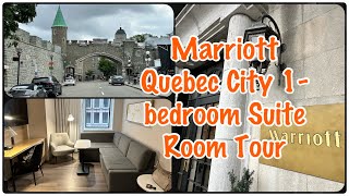 186sq ft room at Fairmont or 1bedroom suite at Marriott Quebec City Same price… I pick the latter [upl. by Bodkin1]