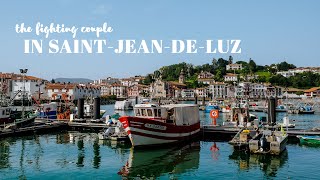 SaintJeandeLuz France  A Scenic Walking Tour in French Basque Coast Town Port 4K [upl. by Akehs]