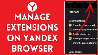 How to Manage Extensions in Yandex Browser 2024 [upl. by Paton]