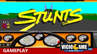 🎮 Stunts MSDOS Gameplay [upl. by Adnuahs]