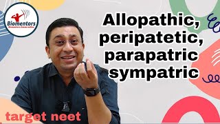 Speciation Allopatric Sympatric Parapatric Petripatric II Types of Speciation Dr Geetendra Sir [upl. by Livvi]