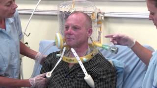 How to set up fit and remove the StarMed CaStar hood for CPAP therapy from Intersurgical [upl. by Fianna592]