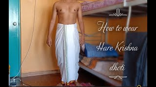 How to Wear Hare Krishna Dhoti [upl. by Sira725]