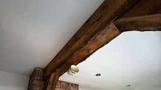 Simple Timber Capping Over beams howto diy renovation [upl. by Milburn32]