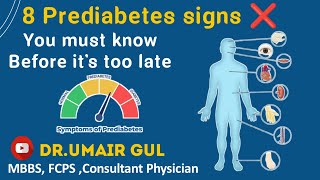 8 prediabetes signs you must know before it’s too late  Signs of prediabetes  Dr Umair Gul [upl. by Riaj432]