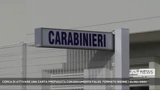 CERCA DI ATTIVARE UNA CARTA PREPAGATA CON DOCUMENTO FALSO FERMATO 19ENNE  21022024 [upl. by Lorin]