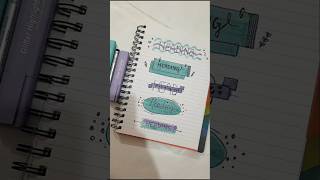 Chapter headings 🍃🦋 heading ideas for notes and journals art drawing painting tutorial shorts [upl. by Jung]