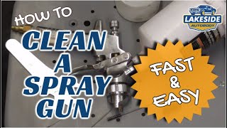 Quick and Easy Way to Clean a Spray Gun [upl. by Adalia343]