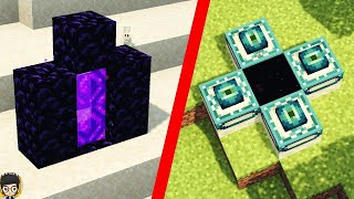 How I Make Tiny End Portal In This Minecraft World🤯 [upl. by Saihtam]