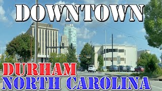 Durham  North Carolina  4K Downtown Drive [upl. by Jamesy]