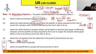 L  19 Rejection of Plaint Order  7 Plaint Rule  11 Return of Plaint Rule  10 amp Rules 12  17 [upl. by Kaltman540]