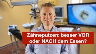 Zähneputzen besser vor oder nach dem Essen [upl. by Einafit]