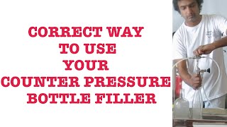 The correct method to use your counter pressure bottle filler [upl. by Llewkcor539]