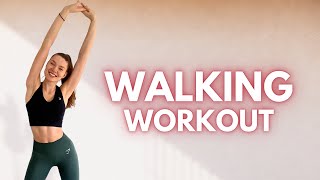 20 MIN Walking Workout  Light Cardio Exercise At Home [upl. by Dietz]