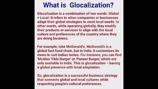 What is Glocalization Glocalization Meaning in Hindi shorts [upl. by Maybelle]