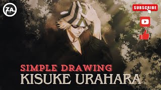 Cara menggambar karakter Kisuke Urahara Bleach ZArt Channel [upl. by Iah]