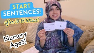 How to teach a 5 year old to read sentences  Start at the age 4  Easiest way to teach  SARA MEER [upl. by Savinirs]