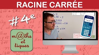 Calculer une racine carrée  Quatrième [upl. by Sadie]