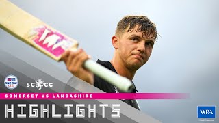 HIGHLIGHTS Somerset thrash Lancashire in the One Day Cup [upl. by Ellekcir664]