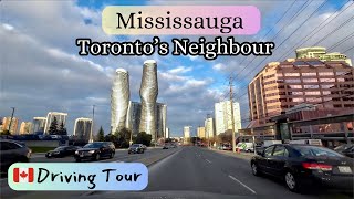 Mississauga Ontario City Tour a Downtown Driving Adventure [upl. by Ulda]