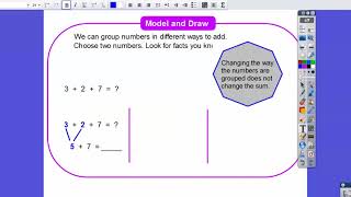 Algebra  Add 3 Addends  Lesson 34 [upl. by Ennayoj]